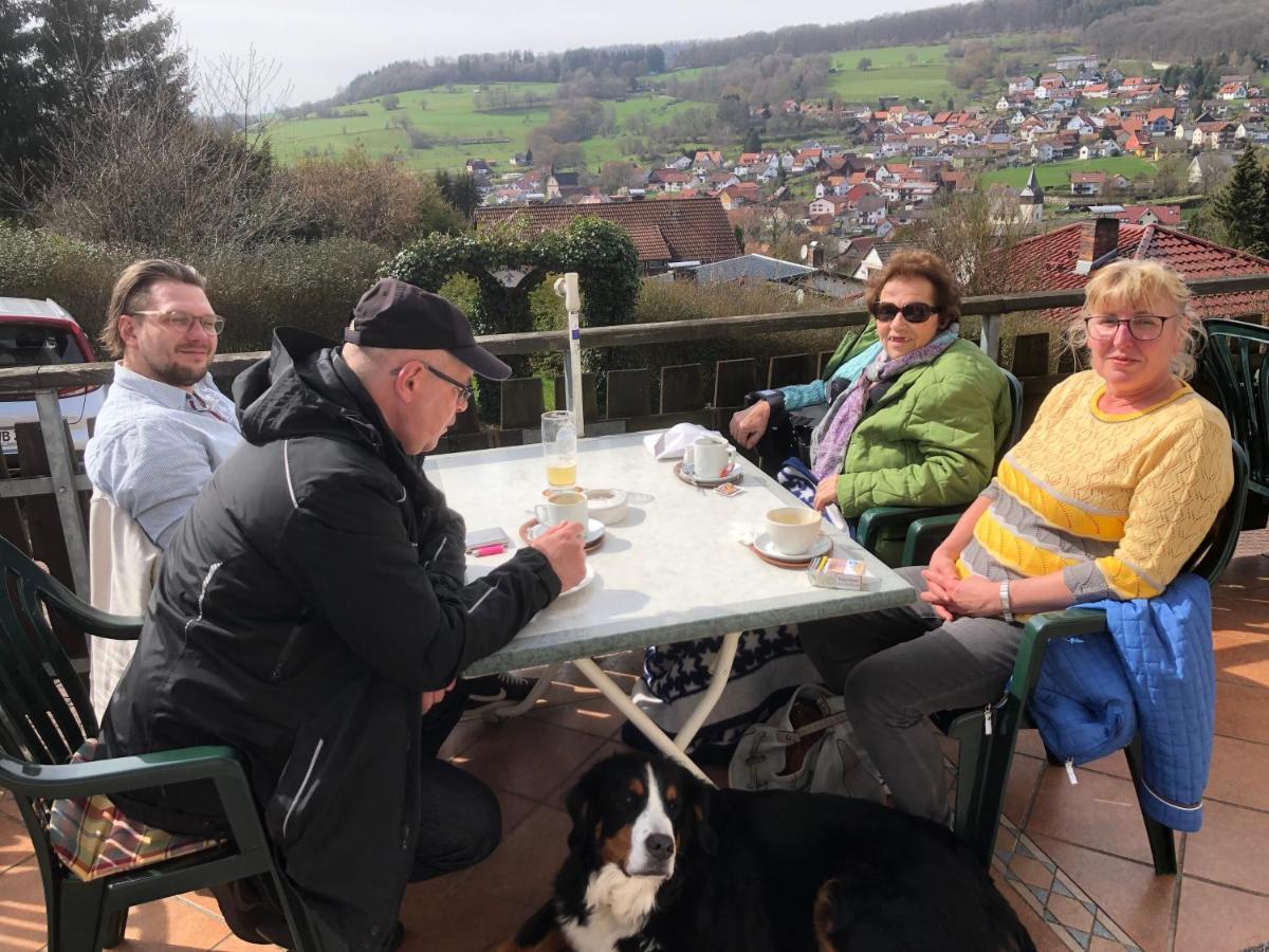 Café Pension Sonnenkanzel Staatsbad Brückenau Extérieur photo