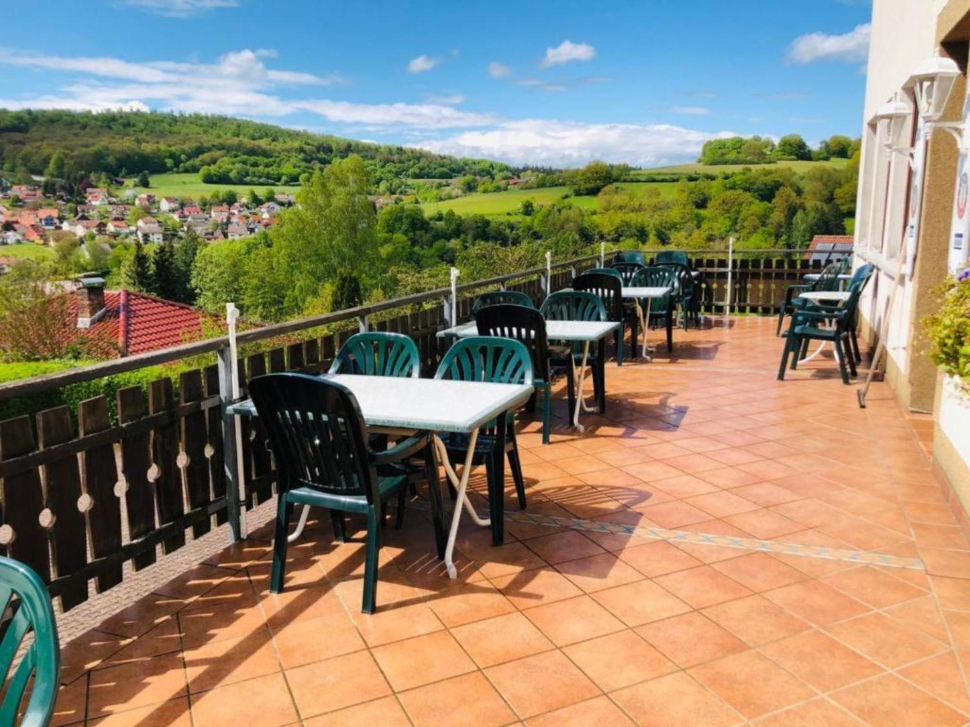 Café Pension Sonnenkanzel Staatsbad Brückenau Extérieur photo