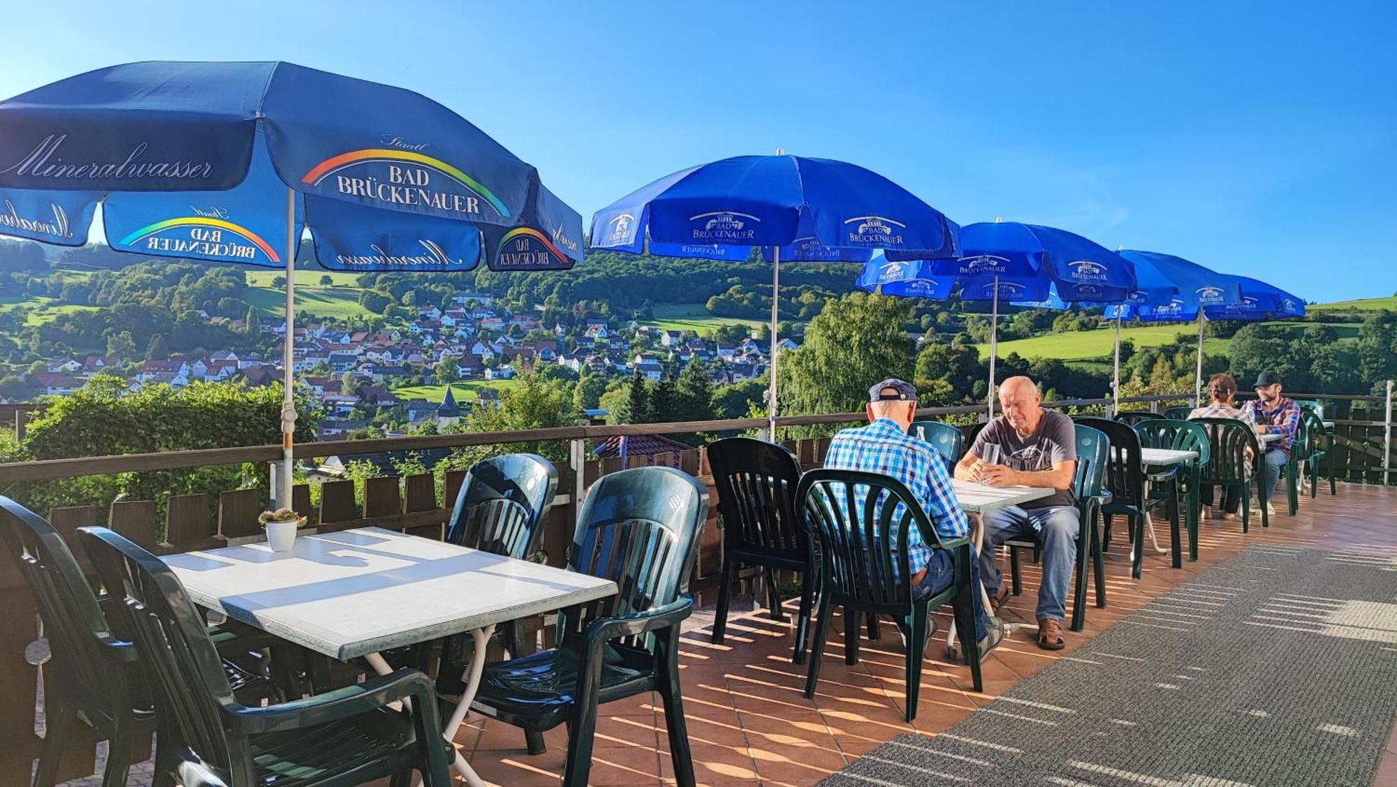 Café Pension Sonnenkanzel Staatsbad Brückenau Extérieur photo