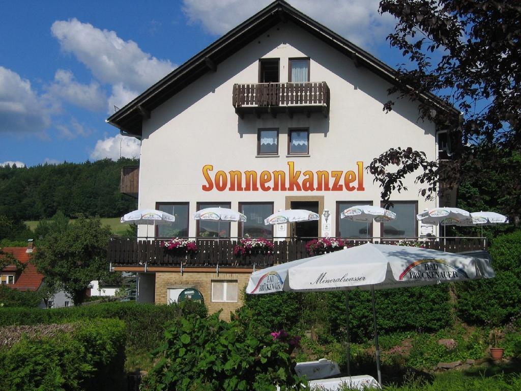 Café Pension Sonnenkanzel Staatsbad Brückenau Extérieur photo